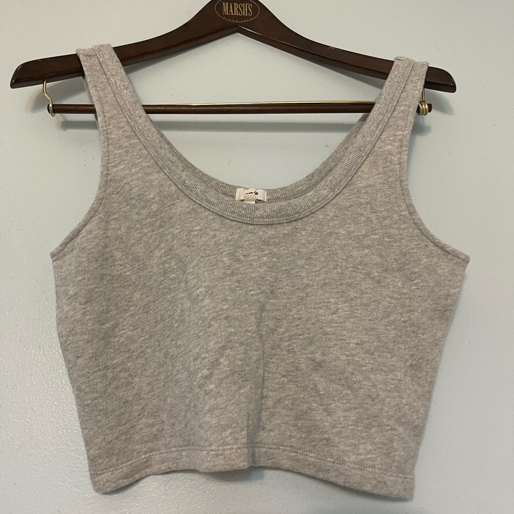 Aerie grey crop top